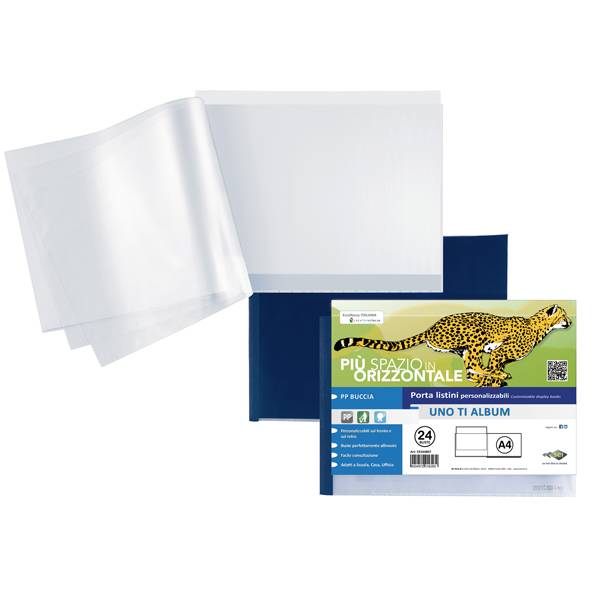 Portalistino Personalizzabile Uno TI Sei Rota - 30x22 cm - 24 Buste - 55242407 (Blu)-0