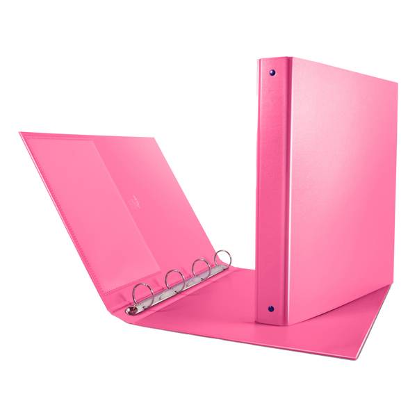 Raccoglitore Nettuno Sei Rota - A4 - 4 Anelli Tondi 30 mm - 36803049 (Rosa)-0