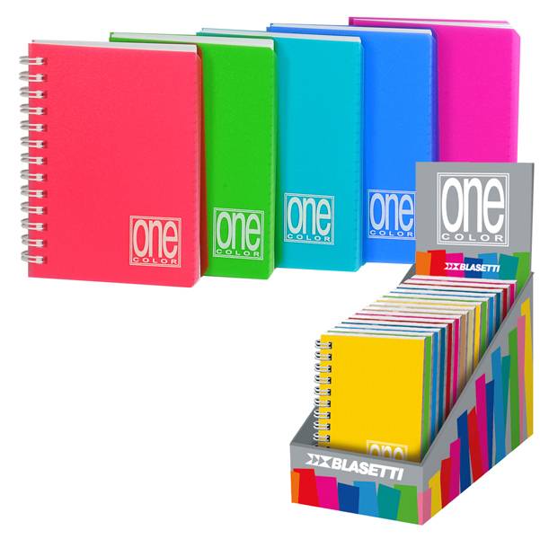 Quaderno Spiralato One Color Blasetti - A6 - 1 Rigo senza Margini - 5459 (Assortiti Conf. 14)-0