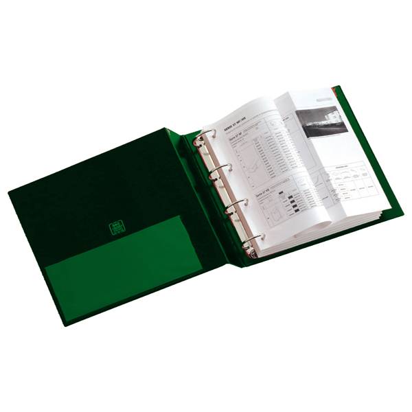 Raccoglitore Stelvio Sei Rota - A4 - 4 Anelli Tondi 25 mm - Dorso 3 cm - 36254405 (Verde)-0