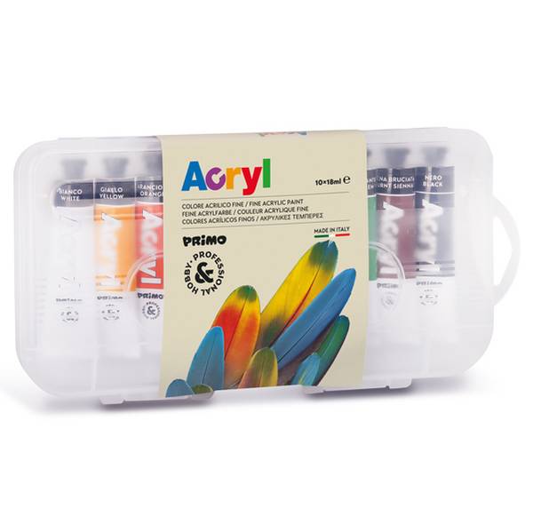 Colore Acrilico Acryl Primo Morocolor - 18 ml - 405TA10SP (Assortiti Conf. 10)