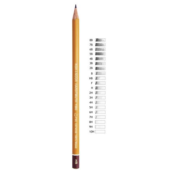 Matita H1500 Koh-i-noor - 4H - DHFH1500-4H (Conf. 12)-0