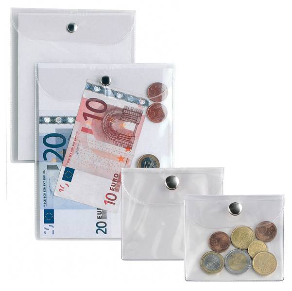 Busta con Bottone Press 5E Sei Rota - 13x18 cm - 441318 (Trasparente)-0