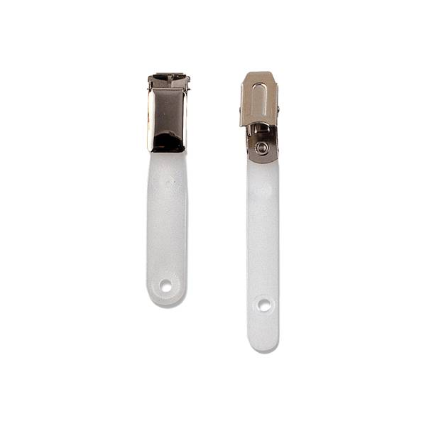 SEI Rota Pinzette Pass Clip per badge Metallico, Bianco 100 pz-0