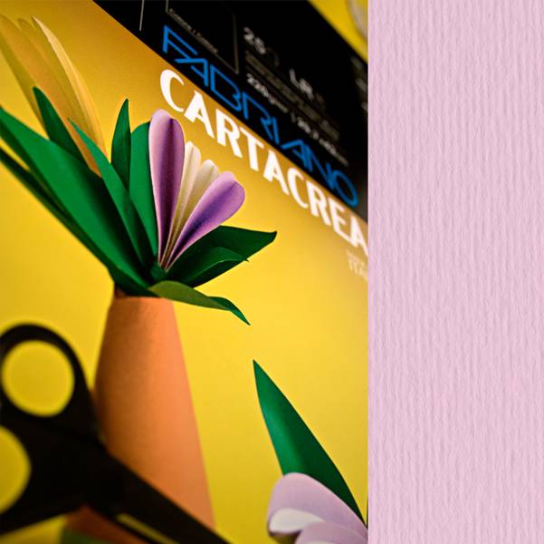 Cartacrea Fabriano Elle Erre 35x50 pz.10 rosa-0