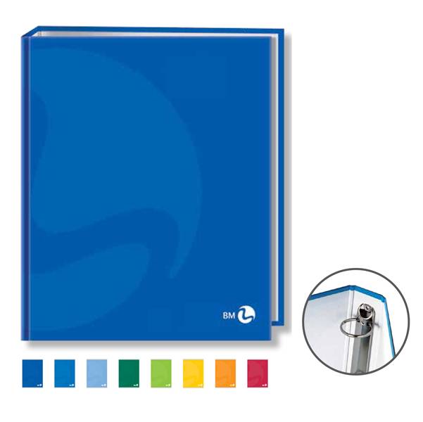 Raccoglitore Colors BM - A4 - 4 Anelli Tondi 30 mm - Dorso 4 cm - 0107349 (Blu Conf. 5)-0