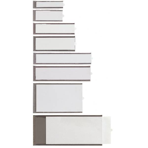 Porta Etichette Adesive Ies Sei Rota - B4 - Con Etichetta - 65x100 mm - 320324 (Trasparente Conf. 4)-0