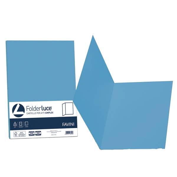 {Cartellina atti Favini pz.50 azzurro}