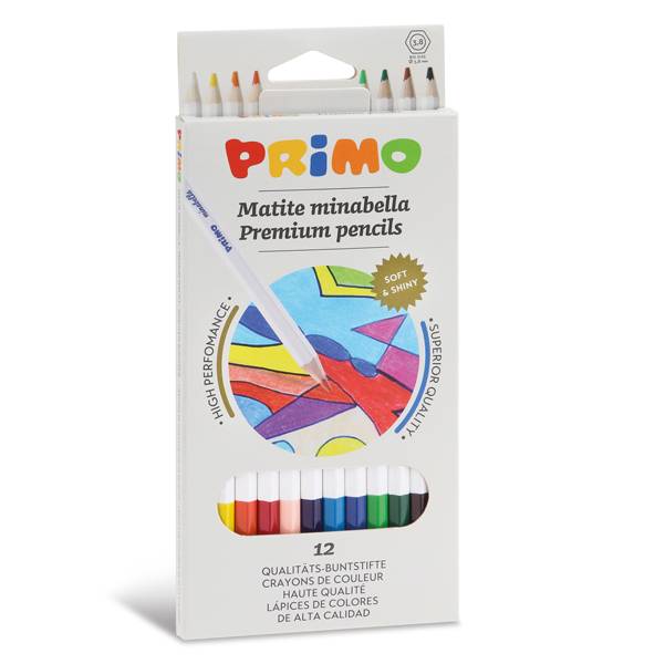 Matite Colorate Minabella Primo Morocolor - 3,8 mm - 522MINAB12 (Assortiti Conf. 12)-0