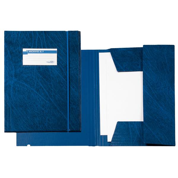 CARTELLA ARCHIVIO 3L BLU-0