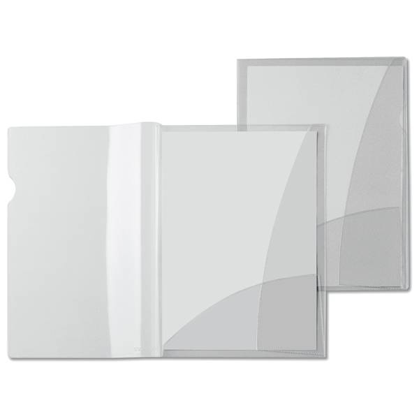 Cartelline con tasche Capri 69/2 - PVC - 21 x 29,7 cm - cristallo - Sei Rota - conf. 5 pezzi-0