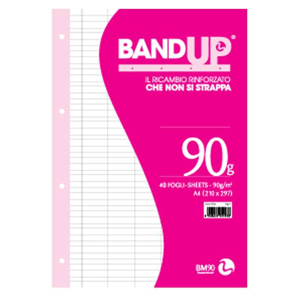 Ricambi Rinforzati per Quaderni Band Up BM - A4 - Righe Prima e Seconda Elementare con Margini - 0105493-0