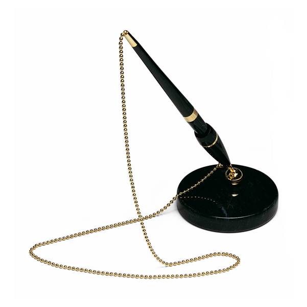 Stiloforo con Base in Marmo Lebez - 1703-N (Nero)-0