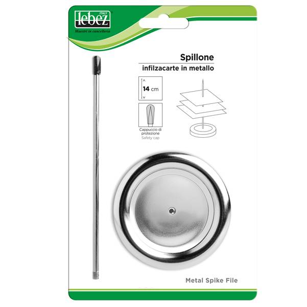 Spillone Infilzacarte Lebez - 093 (Argento)-0