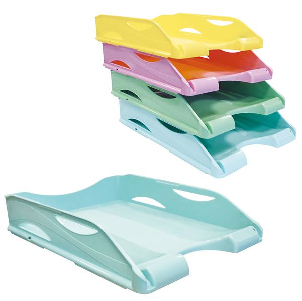 Portacorrispondenza Keep Colour Pastel - infrangibile - 23x32 cm - azzurro - Arda-0