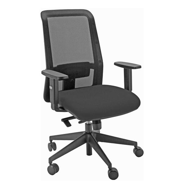 Seduta operativa Jet - ergonomica - nero - Unisit-0