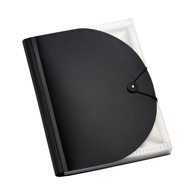 Portadocumenti Plastidea - a soffietto - 13 tasche - PP - A4 - nero - Iternet-0