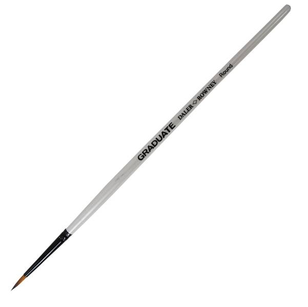 Pennello Sintetico Graduate Daler-Rowney - Punta Tonda - n. 6 - Manico Corto - D212185006 (Conf. 3)-0