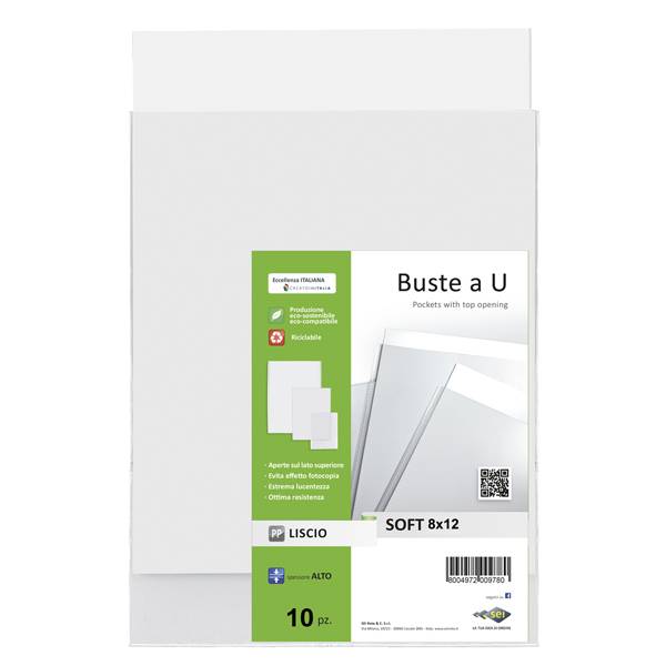 Busta a Sacco PP Soft Sei Rota - 8x12 cm - 650008 (Trasparente Conf. 10)-0