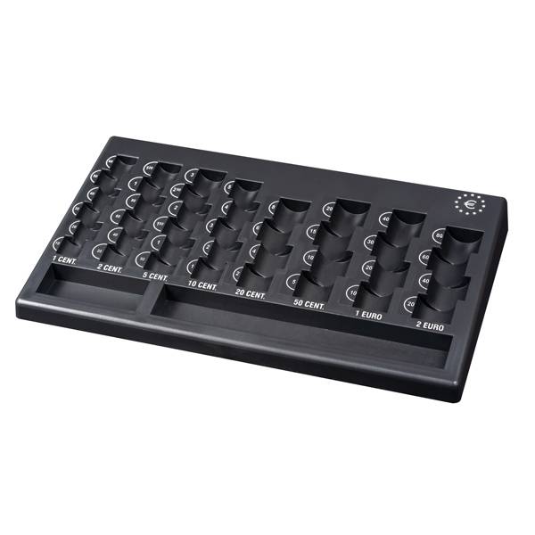 Vassoio Portamonete Iternet - in PP Riciclato - 31x18,5x3 cm - 3424 (Nero)-0