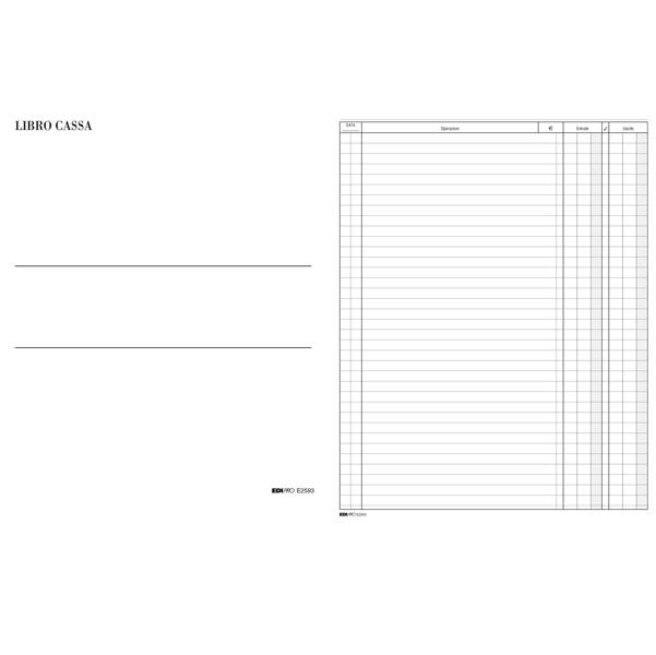 Libro Cassa Edipro - 24,5x31 cm - 100 Pagine - E2593-0