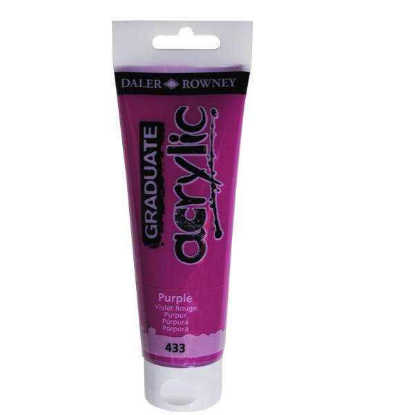 Colore Acrilico Fine Graduate Daler Rowney - 120 ml - D123120433 (Porpora)-0