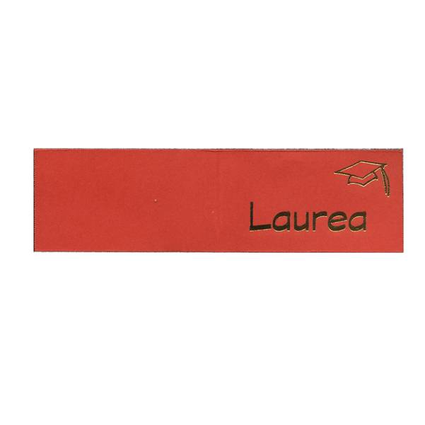 Bigliettino Bomboniera Personalizzabile Rex Sadoch - Laurea - 53A4007 (Rosso Conf. 500)-0
