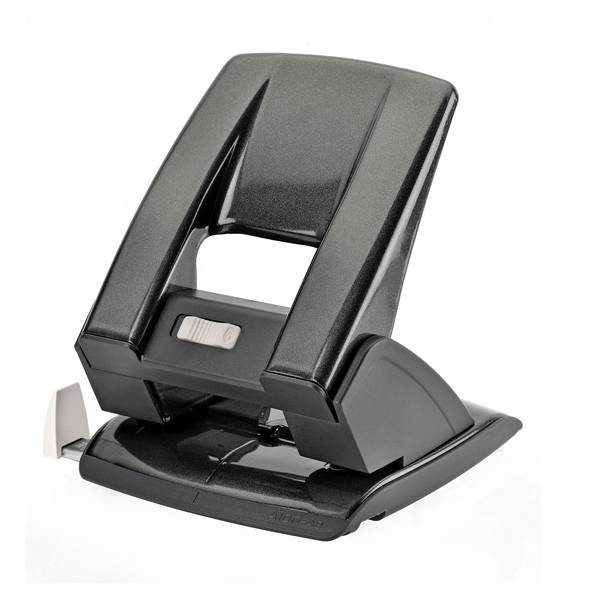 Perforatore a 2 Fori Kangaro Iternet - 40 Fogli - 2047 (Nero)-0