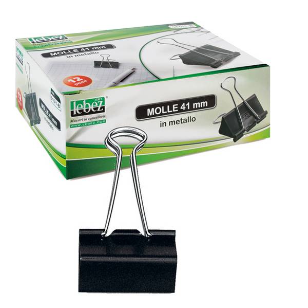 Molle Double Clips Lebez - 25 mm - 510/3 (Nero Conf. 12)