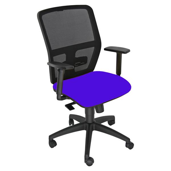 Seduta operativa ergonomica Kemper A - braccioli regolabili - blu - Unsit-0