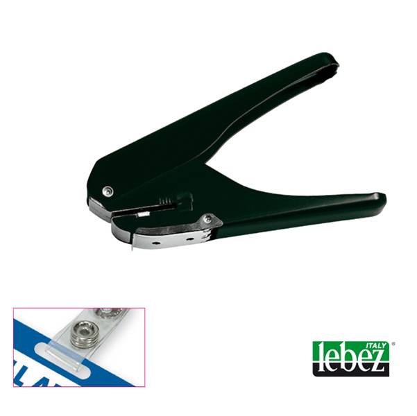 Perforatore a 1 Foro per Badge 9770 Lebez - 9770 (Nero)-0