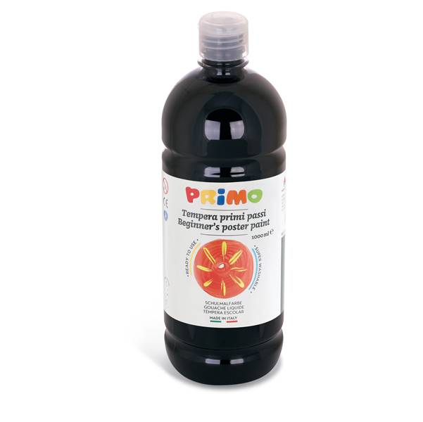 Tempera Brillante Primi Passi Primo Morocolor - 1000 ml - 204BR1000800 (Nero)-0