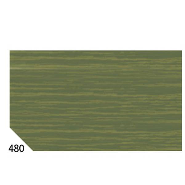 Carta Crespa Rex Sadoch - 50x250 cm - 60 g - REX 480 (Verde Oliva Conf. 10)-0