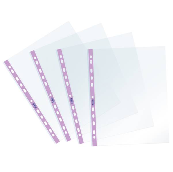 Buste forate Pastel - c/ banda - liscia - 22 x 30 cm - lilla - Favorit - conf. 25 pezzi-0