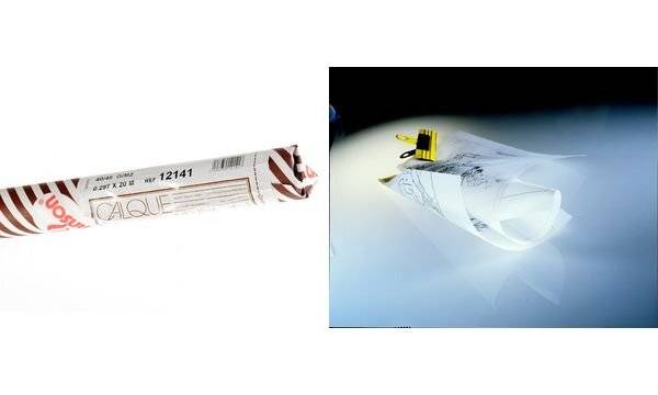 Rotolo carta lucida satinata - 37,5cmX20mt - 90/95gr - uso manuale - Canson-2