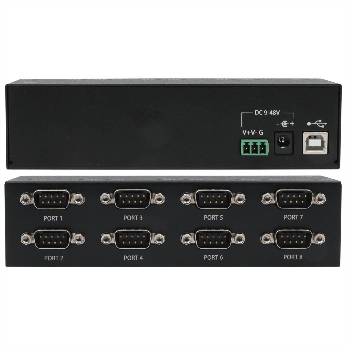 EXSYS EX-13078HM Da USB 2.0 a 8 porte seriali RS-232 Alloggiamento in metallo Chip set FTDI-3