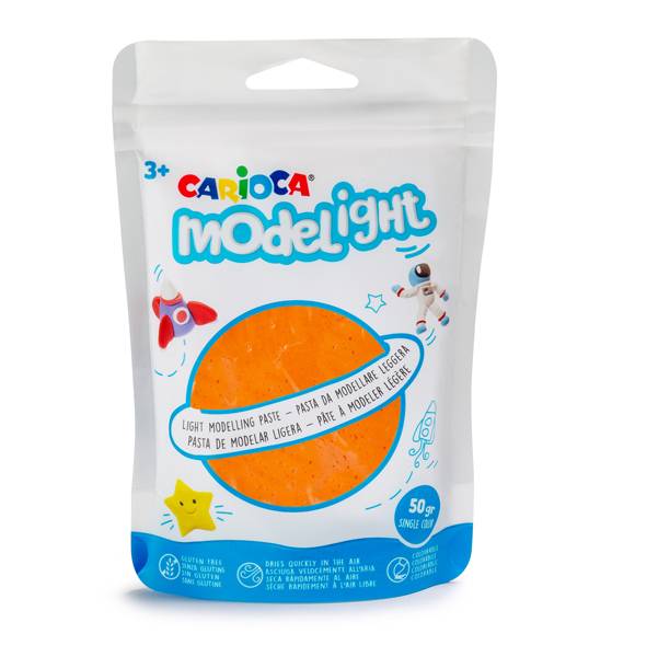 Pasta Model Light - 50 gr - colori assortiti - Carioca - conf. 12 pezzi-0