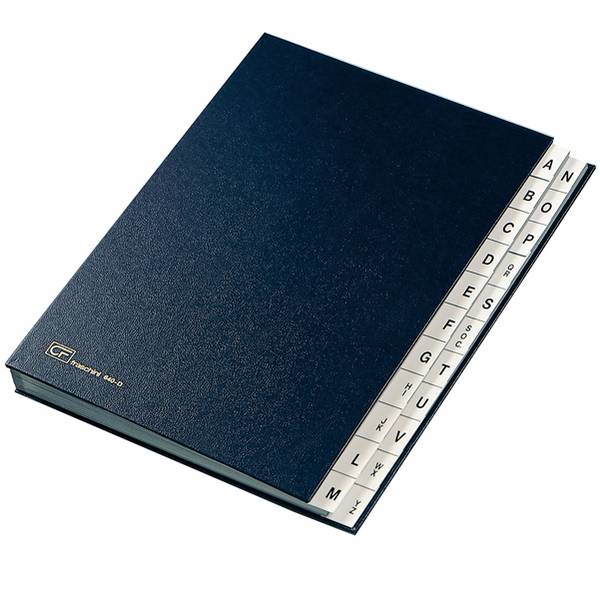 Classificatore Alfabetico A-Z Fraschini - 24x34 cm - 640D (Blu)