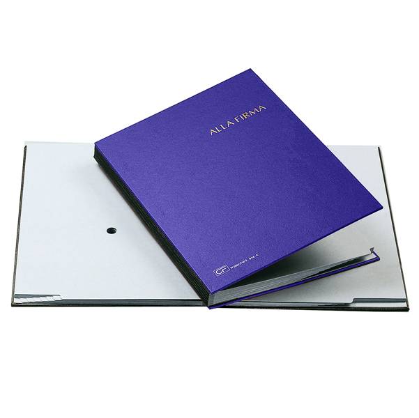 Libro Firma 14 Intercalari Fraschini - 24x34 cm - 614A-BLU (Blu)-0