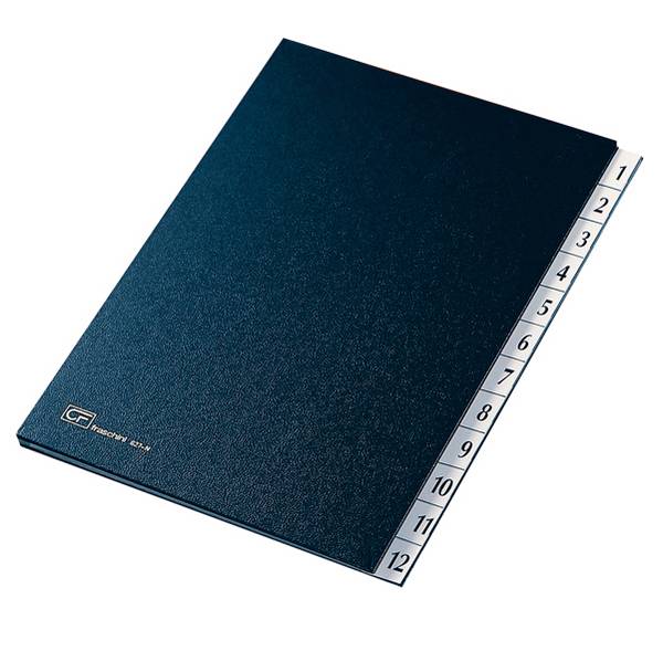 Classificatore Numerico 1-12 Fraschini - 24x34 cm - 627N-BLU (Blu)