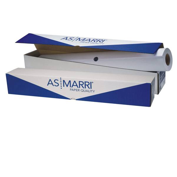 Carta J.90S - per plotter inkjet - 610 mm x 50 mt - 90 gr - bianco opaco - As Marri-0