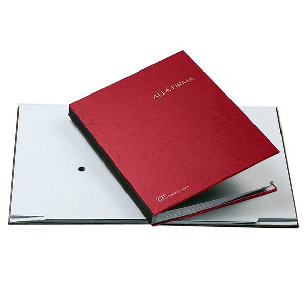Libro Firma 14 Intercalari Fraschini - 24x34 cm - 614A-ROSSO (Rosso)