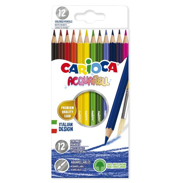 Matite Colorate Acquarell Carioca - 42857 (Assortiti Conf. 12)-0