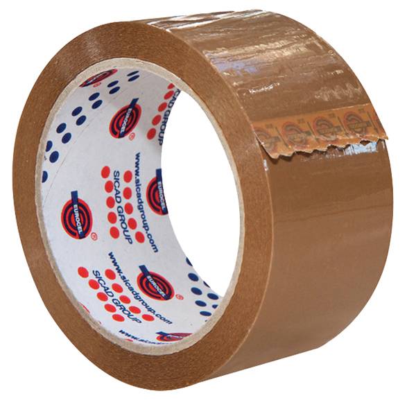 Nastro Adesivo in PVC 330 Eurocel - 50 mm x 66 m - 000213366 (Avana Conf. 6)-0