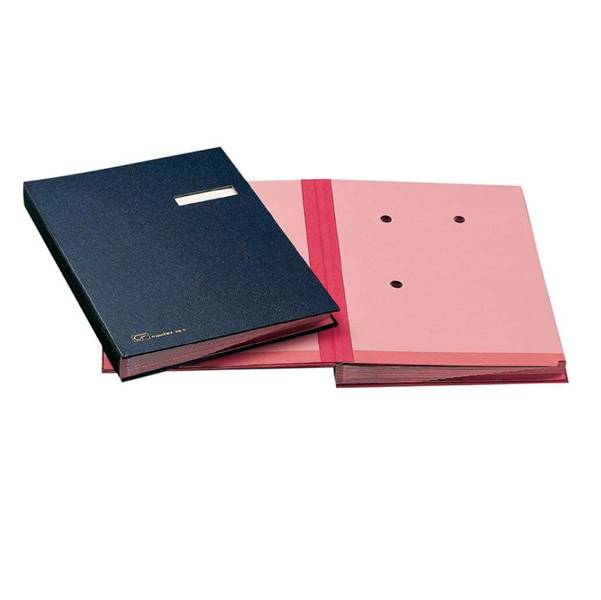 Libro Firma 18 Intercalari Fraschini - Rinforzato - 24x34 cm - 618D-BLU (Blu)-0