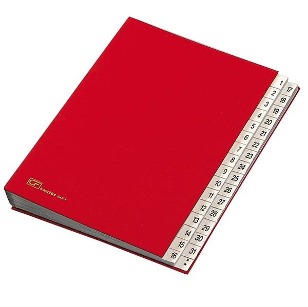 Classificatore Numerico 1-31 Fraschini - 643D (Rosso)