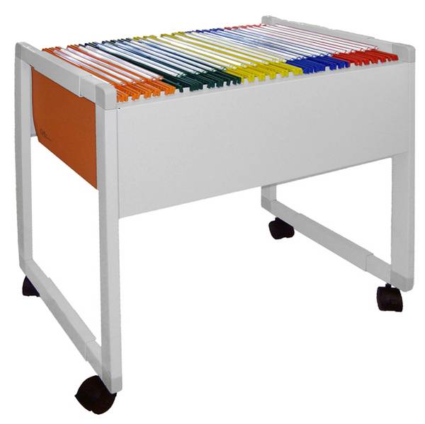 Carrello per Cartelle Sospese Delta 4000 Bertesi - 65x45x70 cm - 4000 (Bianco)
