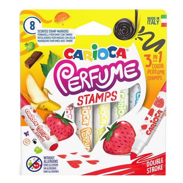 Pennarelli Perfume Stamps Carioca - 7 mm - 42988 (Assortiti Conf. 8)-0