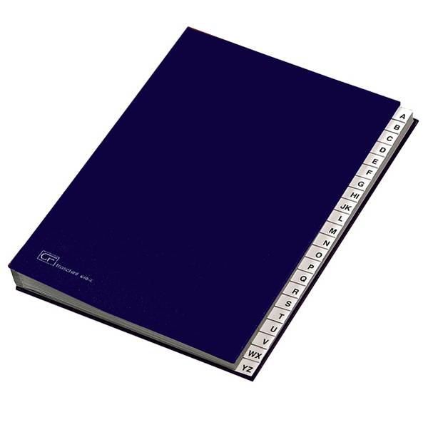 Classificatore Alfabetico A-Z Fraschini - 24x34 cm - 640E-BLU (Blu)