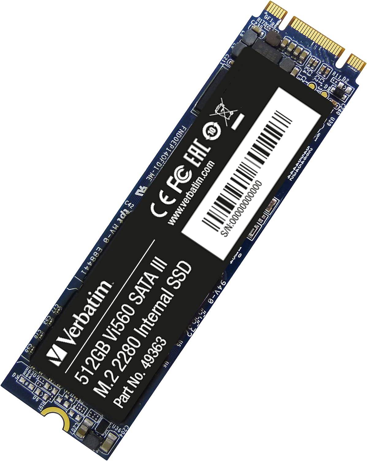 Verbatim Vi560 512 GB Memoria SSD interna SATA M.2 2280 M.2 SATA 6 Gb/s Dettaglio 49363-2